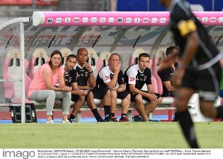 Football, Corinne Diacre - coach of second division club Clermont Foot in France