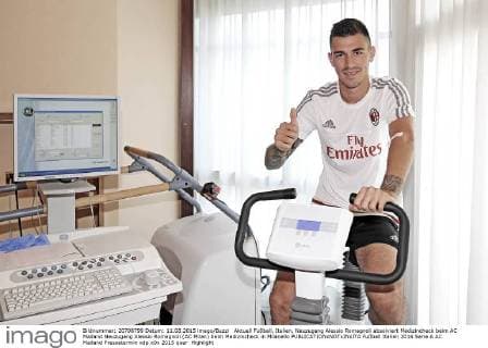 Football, Italy, New signing Alessio Romagnoli completes medical check at AC Milan