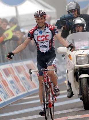 Cycling, Giro d Italia, Ivan Basso wins the 8th stage