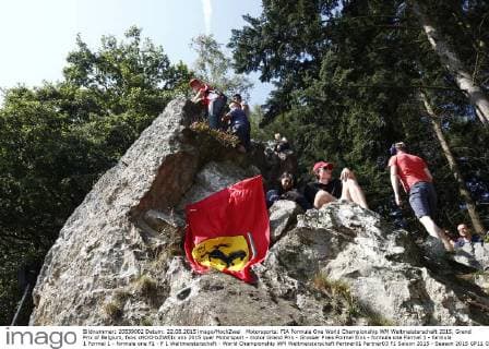 Formula 1, Spa GP, fans in the forest