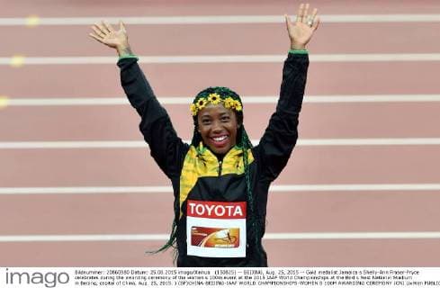 World Championships in Athletics in Beijing - Women's 100m Award Ceremony
