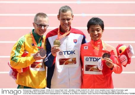 World Championships in Athletics in Beijing - Award Ceremony 50km Walking