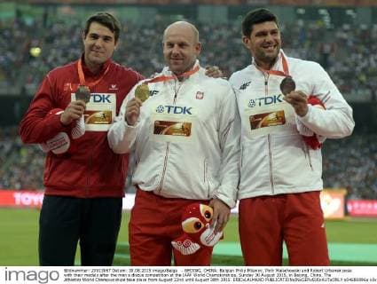 World Championships in Athletics in Beijing - Award Ceremony Men's Discus