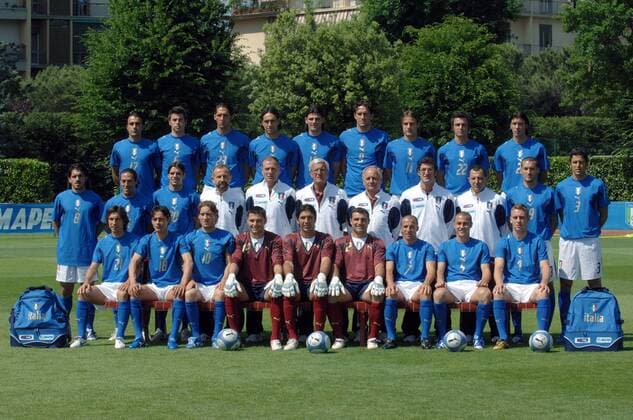 Football, World Cup 2006, Presentation of the World Cup squad of the Italian national team