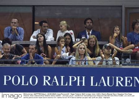Tennis, US Open, Final, Gavin Rossdale and Lidsey Vonn in the stands