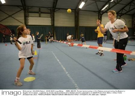 Tennis, Kim Clijsters organises Belgium's greatest tennis lesson