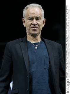 Tennis, DavisCup, John McEnroe at the semi-final Belgium Argentina in Brussels