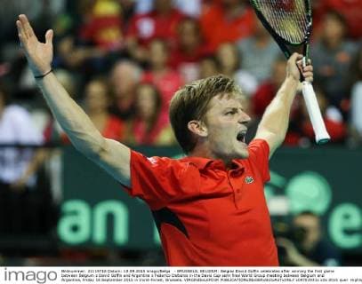 Tennis, DavisCup semi-final, Belgium - Argentina, Victory for David Goffin