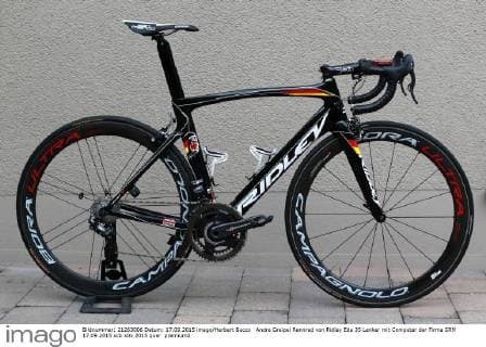 Cycling, Andre Greipel shows off his new Ridley road bike
