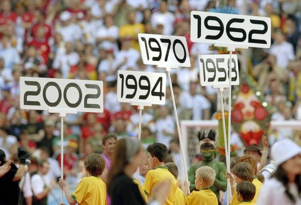 FIFA World Cup 2026, History, Record world champion Brazil - 5 titles
