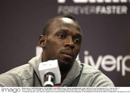 Athletics, Usain Bolt at Puma promotion event in Mexico