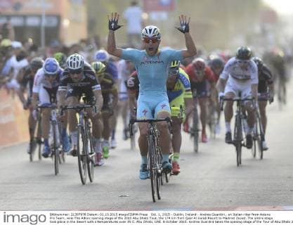 Cycling, Abu Dhabi Tour, 1st stage, winner Andrea Guardini