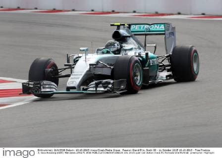 Formula 1, Sochi GP, Nico Rosberg on pole ahead of Hamilton and Bottas