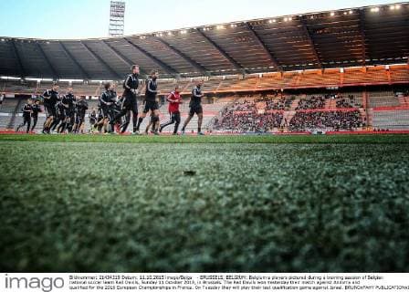 Football, Euro Quali, Belgium Training