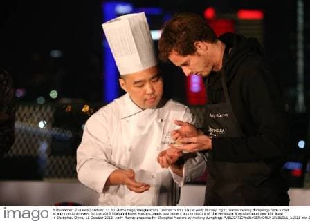 Tennis, ATP Tournament in Shanghai, Andy Murray Promo and PK