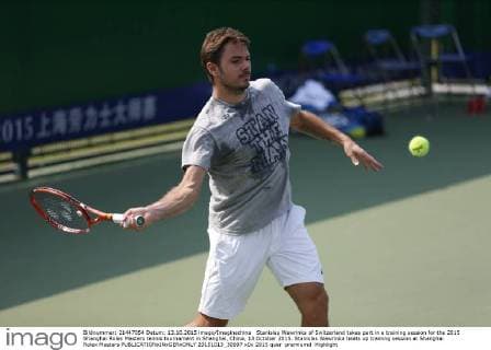 Tennis, ATP Tournament in Shanghai, Stanislas Wawrinka Training