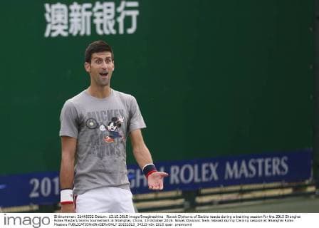Tennis, ATP Tournament in Shanghai, Novak Djokovic Training