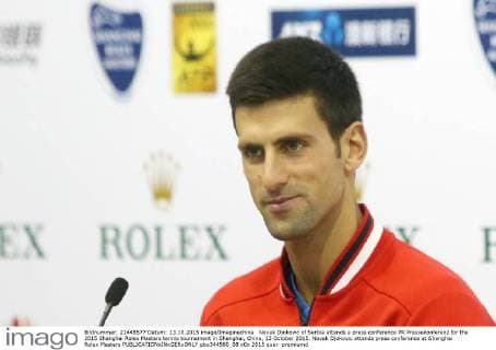 Tennis, ATP Tournament in Shanghai, Novak Djokovic Press Conference