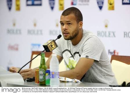 Tennis, ATP Tournament in Shanghai, Jo-Wilfried Tsonga Press Conference