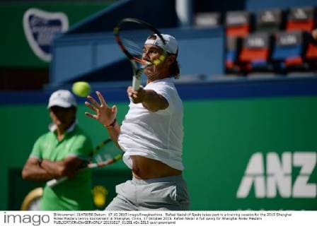 Tennis, ATP Tournament in Shanghai, Rafael Nadal Training