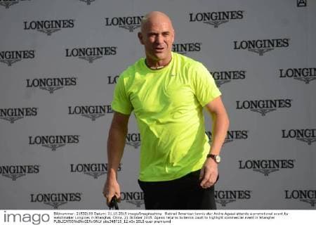 Tennis, Andre Agassi - promotion date in Shanghai
