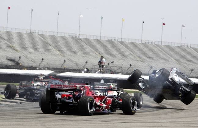 Formula 1, GP USA, Michael Schumacher wins ahead of his team-mate Felipe Massa