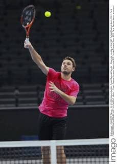 Tennis, Training Stanislas Wawrinka in Paris