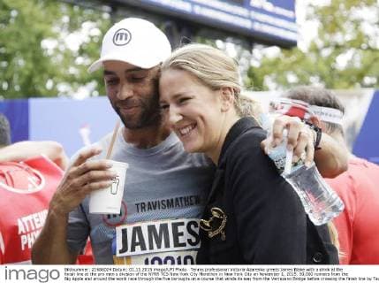 Tennis, Victoria Azarenka and James Blake run the New York Marathon