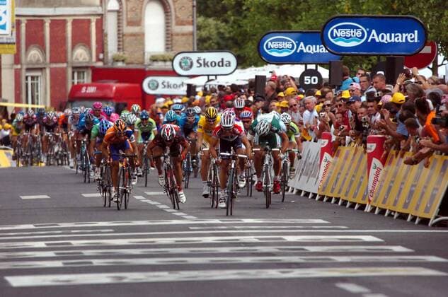 Cycling, Tour de France, Robbie McEwen wins stage 4