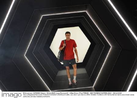 Tennis, ATP tournament in Paris, players come out of the catacombs through a tunnel