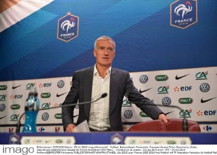 Football, France national team, Didier Deschamps press conference