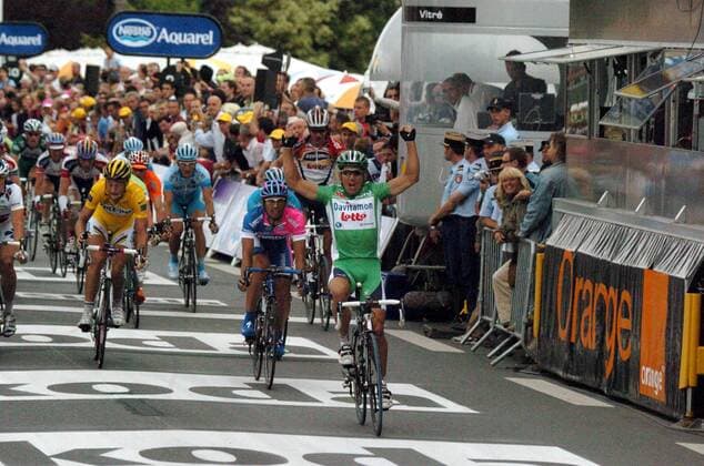 Cycling, Tour de France, Robbie McEwen wins stage 6