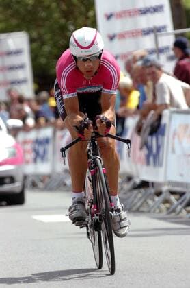 Cycling, Tour de France, stage 7, Serhiy Hontchar wins the individual time trial