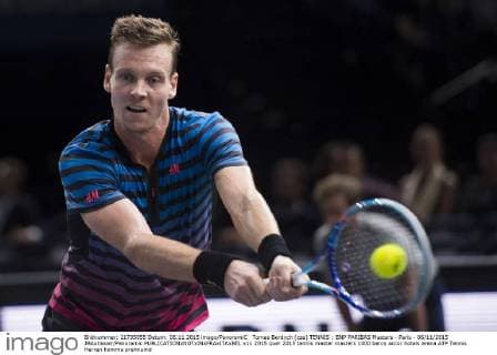 Tennis, ATP Tournament in Paris, Novak Djokovic wins against Tomas Berdych