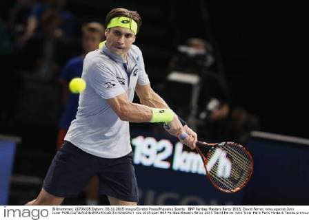Tennis, ATP Tournament in Paris, David Ferrer wins against John Isner
