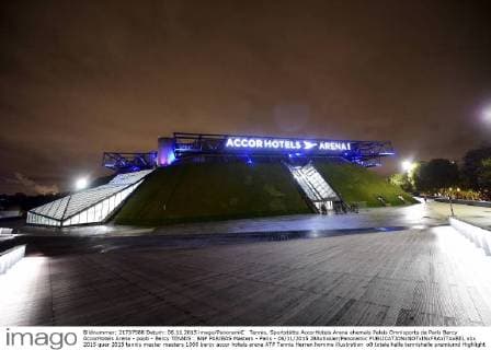 Tennis, sports venue Accor Hotels Arena formerly Palais Omnisports de Paris Bercy
