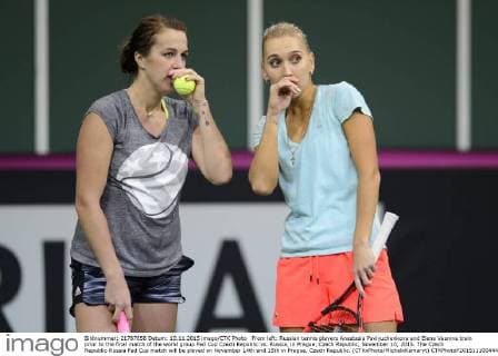 Tennis, Fed Cup, Training Czech Republic - Russia