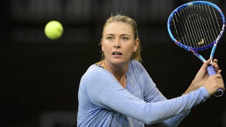 Tennis, Fed Cup, Sharapova in training