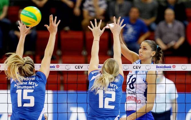 Volleyball, Women's Champions League, MTV Stuttgart - Dinamo Kazan