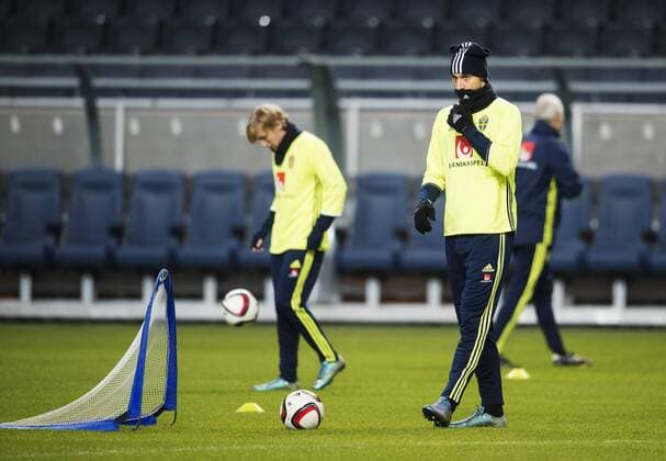 Football, National Team Sweden Training and PK
