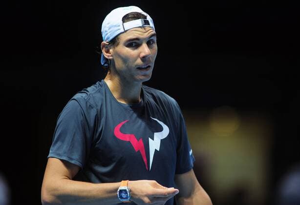 Tennis, ATP Finals in London, Training Rafael Nadal