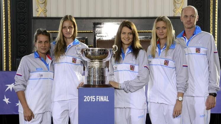 Tennis, FedCup, Final, Czech Republic - Russia Press Event