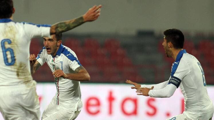 Football, U21 Euro Quali, Serbia - Italy