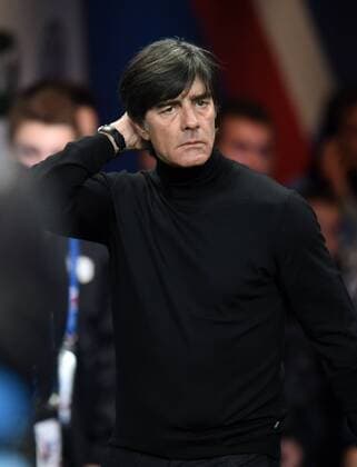 Football, international match, France - Germany, Joachim Löw in black jumper