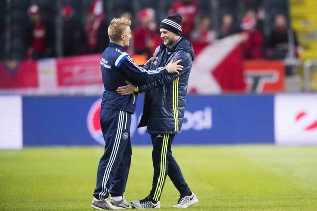 Football, Euro Quali, Sweden - Denmark, Sweden before kick-off