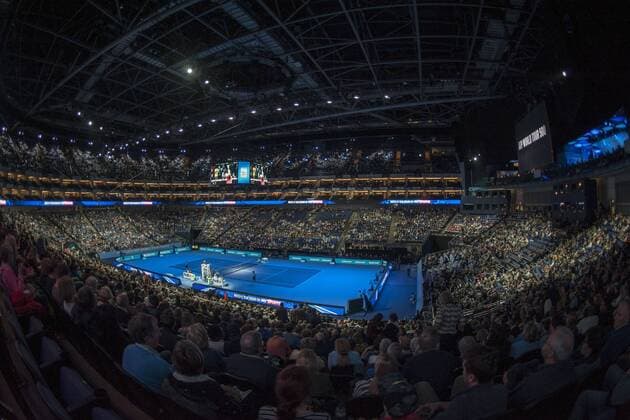 Tennis, ATP Finals, O2 Arena Sports Venue in London