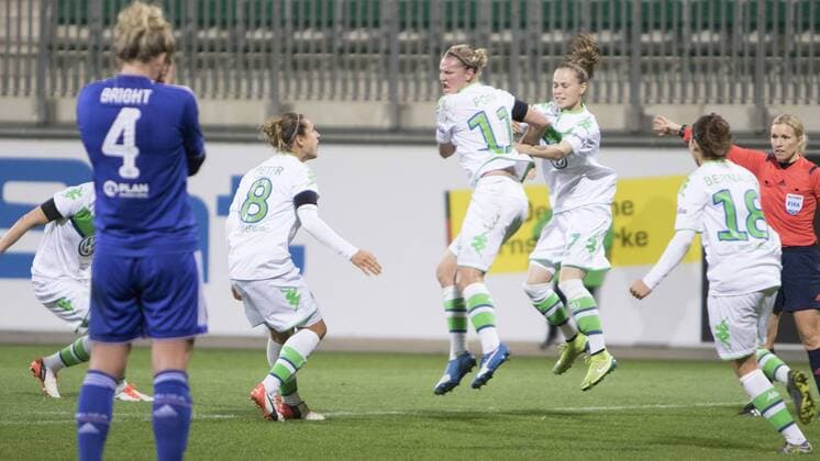 Football, Women, Champions League, Frankfurt and Wolfsburg are in the quarter-finals