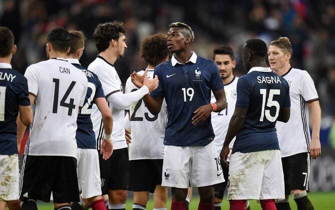 EURO 2021, history of international games Germany - France