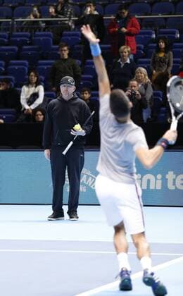 Tennis, ATP Finals in London, Novak Djokovic Training