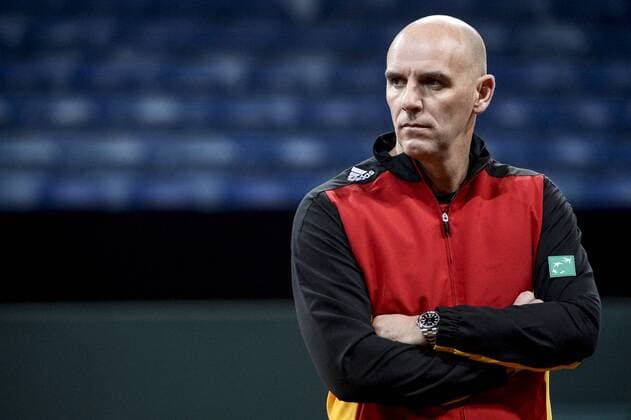 Tennis, Davis Cup Final in Belgium - Training Belgium